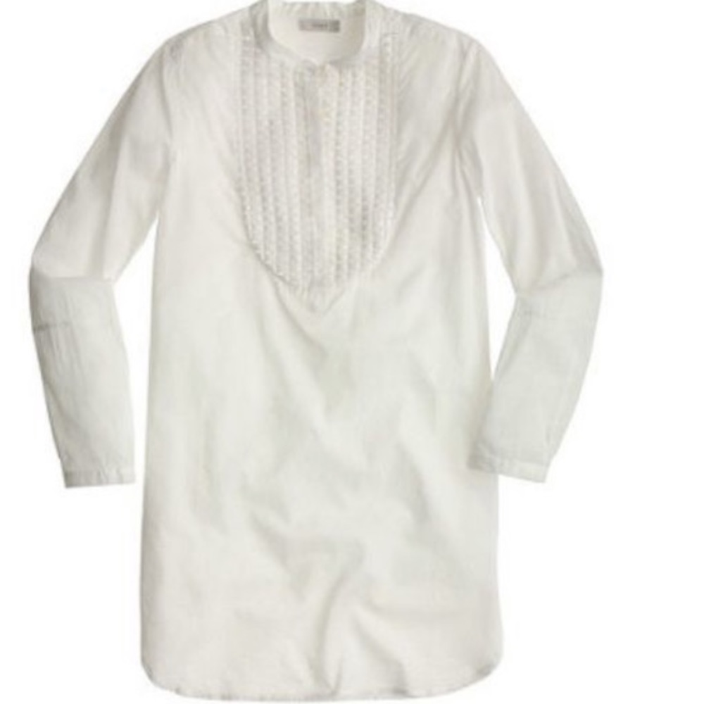 j crew lightweight gauze beAch tunic